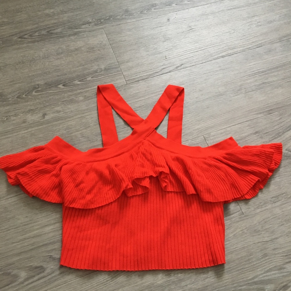 Sexy red off-shoulder/tank top - Urban Planet